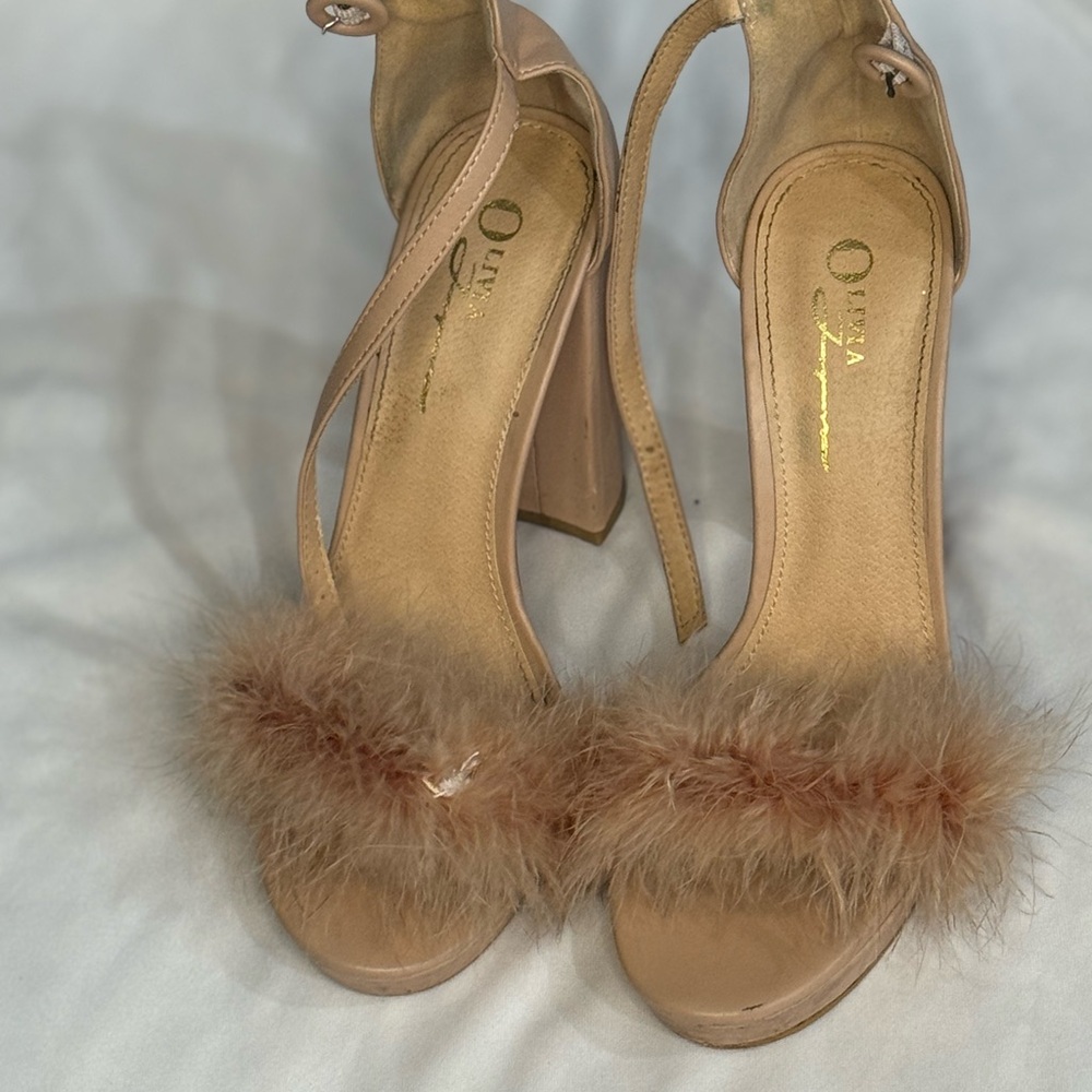Tan Elegant Heels with Chic Design